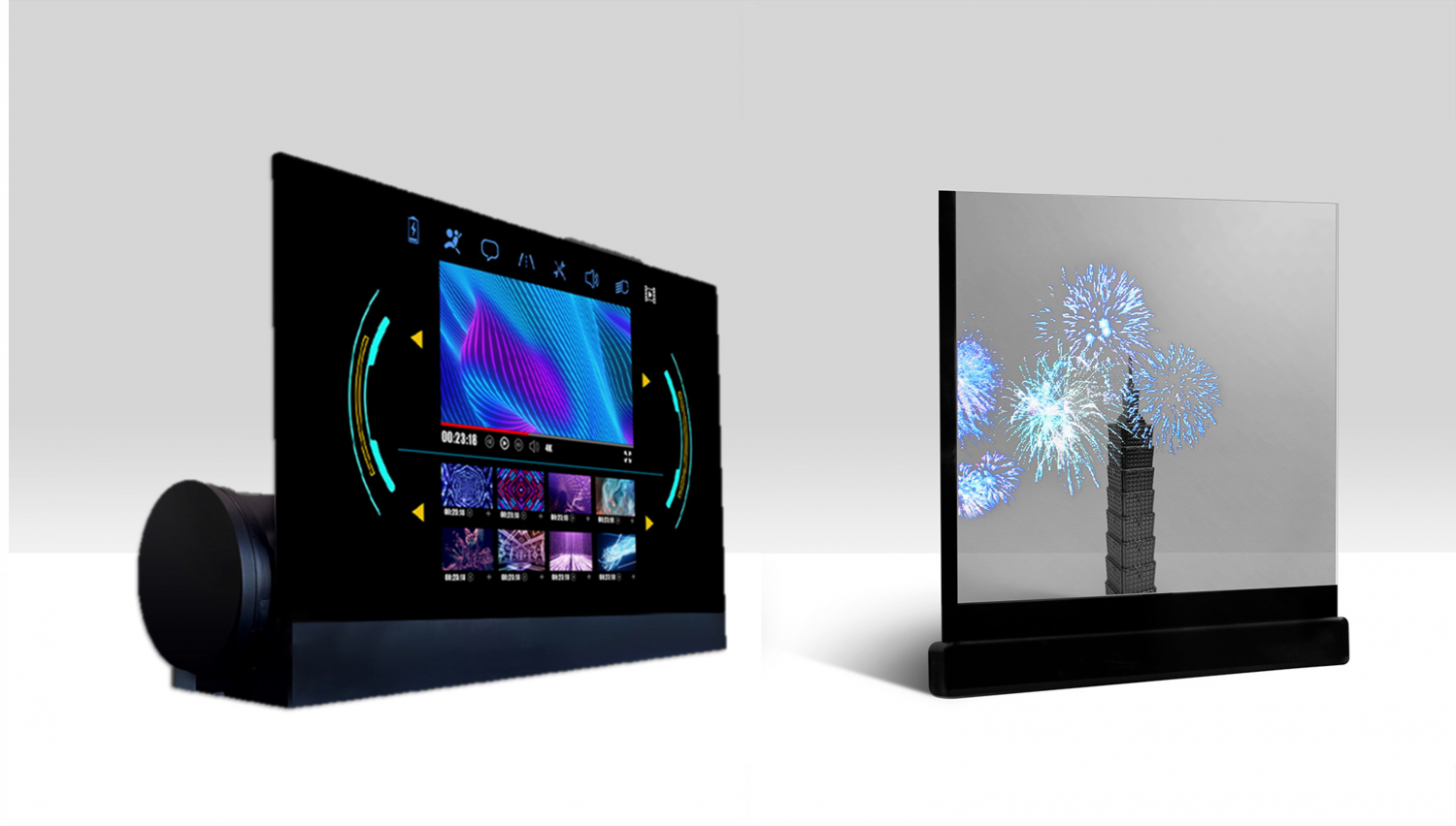 可卷式、折迭性、高透明